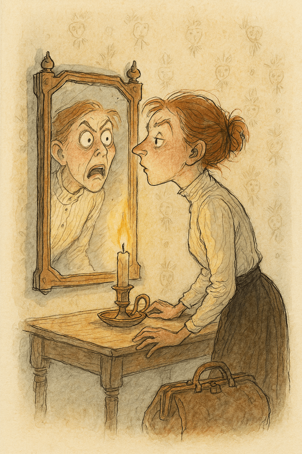 The Woman Who Practiced Madness in a Mirror